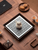 Square Japanese Auspicious Clouds Alloy Tea Tray Dessert Candy Tray Coffee Storage Board Teapot Insulation Pad Dishes For Serving Chinese Teaset accessory  serveware tea ceremony accessories trays in brown
