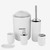 6 Piece Set Luxury Accessories Chocolate White Plastic Toothbrush Holder Cup Soap Dispenser Dish Toilet Brush Holder Trash Can Bathroom Sets Trend 6 Piece Set Luxury Accessories Chocolate White Plastic Toothbrush Holder Cup Soap Dispenser Dish Toilet Brush Holder Trash Can Bathroom Sets Trend