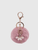 Kawaii Ballet Ballerina Dancing Girl Keyring Charm Cute Fluffy Pompom Rhinestone Car Handbag Motorcycle Pendant Accessories Keychains in mauve