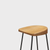 Norway Scandinavia Scandinavian Norwegian Nordic style Solid Wooden Bar stool Counter Modern North Starbucks Type Concise Stools Chairs Originality High Footstool Office home bar cafe furniture in natural light wood and black iron leg