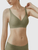 Women’s woman womens Men’s man mens petite-, tall-, plus-, size Breathe Deep V-Neck Thin Seamless 3D Soft Support without Wires wireless wire-free to Push Up and Hold Side Breasts and Prevent Sagging underwear intimates Bras in Green