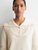 Women’s woman womens petite-, tall-, plus-, size spring Shaping-style layered beige wool blend knitted sweater In off-white