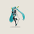 Hatsune Miku Anime Action Figures with Movable Joints Contains The Props Desktop Decoration Collection PVC Model Figurines Toys Kids Gifts in blue black multi color