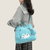 Anime Kawaii plush Animation Hatsune Miku High-looking Japanese and Korean Cartoon New Girl Fresh and Versatile Handbag Student Shoulder Bag in blue