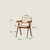 Stylish Japanese Rattan Dining Chair with Solid Oak Wood Legs for Modern Office Restaurant Home Decor Minimalist Dining Chairs with Rattan Backrest furniture in Light wood Size guide