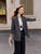 Women’s woman womens petite-, tall-, plus-, size gray Commuter charcoal Gray Blazer Spring Summer Fall Autumn wfh workwear Minimalist Casual Double-Breasted Daily Office Long Sleeves Blazers Outerwear Jackets in grey