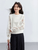 Women’s woman womens Men’s man mens petite-, tall-, plus-, size White Lace Crewneck round o-neck Sweatshirt Spring Summer holiday vacation getaway commuter office wfh workwear Fashion Elegant Hollow out Embroidered Casual Loose Long sleeves Top embroidery t-shirts tops