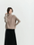 Turtleneck Rib Sweater in camel khaki beige color