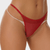Women’s woman womens petite-, tall-, plus-, size S - L mesh High rise Waist High Leg Cut See-Through Thong Undies panties Women Intimates Female Bather Brazilian Tanga thong Panties Underwear Beach Holiday vacation getaway beachwear in red