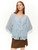 Women’s woman womens petite-, tall-, plus-, size Flounce Scoopneck casual long bell sleeves ruffles ruffled ribbed all-match scoop neck blouse tops clothing in light sky blue