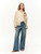 Women’s woman womens petite-, tall-, plus-, size Flounce Scoopneck casual long bell sleeves ruffles ruffled ribbed all-match scoop neck blouse tops clothing in beige