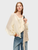 Women’s woman womens petite-, tall-, plus-, size Flounce Scoopneck casual long bell sleeves ruffles ruffled ribbed all-match scoop neck blouse tops clothing in beige