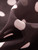 Women’s woman womens petite-, tall-, plus-, size High rise waist A-line Short Coquette Style, Flared Y2K Retro Party Polka Dot Mini Skirts Office commute wfh workwear clothing in brown with pink dots