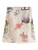 Women’s woman womens petite-, tall-, plus-, size French look artistic design with Welsh dragon from Wales High rise waist A-line Short Y2K Retro cartoon animal theme doodle drawing print Midi Skirts Office commute wfh workwear clothing in khaki beige with white