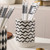 Creative Geometric Pattern Ceramic Chopstick Holder Knife Fork Spoon with Rack Drain base Jar Household Storage Holders Tools in white with black accent color in checkered, polka dot, line and wave patterns