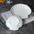 Creative Shell Shaped Ceramic Dinner Appetizer Dessert Dish Household Tableware Snack Dessert Tray Hotel Restaurant Creative Dinnerware Tableware Pasta Plates Dishes in white