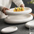 Oval Ceramic Plate Fish Plate Dessert Sushi Dish Serving Plates Double Layer Insulation Plates Molecular Cuisine Tableware