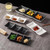 Matte Ceramic Molecular Seasoning Soy Sauce Vinegar Dish Dessert Plate Sushi Plate 3 Grids Snack Plate Cuisine Tableware Dishes in white, black