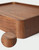North American Black Walnut Fruit Living Room Coffee Table Home High-end Exquisite Lattice Solid Wood Fruits Bowl Box Decoration Cuisine Simple Dining Tableware Breakfast dessert Dinnerware Boxes Bowls in brown solid design with transparent clear glass framed lid