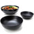 Melamine Imitation Porcelain Fruit Salad Dried Fruits Candy Pasta Ramen Bowl Restaurant Specialty dinnerware serveware bowls in black