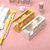 Office Home Building Block Desktop Tape Cutter Transparent Tape Holder for Office Stationery Tape Dispenser Cute Storage Box dispensers in yellow White