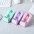Office Home Mini Tape Cutter Black Pink Blue Green Students Handmade Tools Non-slip Tape Dispenser Holder Family Gift Packaging in pink green purple color