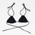 Women’s woman womens petite-, tall-, plus-, size Classic crossover string Triangle Bikini Top Woman Swimwear Triangular Tube Bathing Suits Sexy Biquini UP Swim Wear Bandage swimwear in black