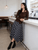 Women’s woman womens petite-, tall-, size Retro Korean High rise Waist Loose Fit Asymmetrical Long Casual Fall Autumn Winter Spring Summer Holiday vacation getaway Irregular hem Plaid Tassel Skirt Checkered skirts in blue