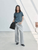 Women’s woman womens petite-, tall-, size Loose Cotton Casual round o-neck short sleeves Pure Color Straight Cut Breathable T-Shirt Summer holiday vacation getaway fashion Tops in dark bamboo ink blue
