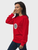 Women’s woman womens Men’s man mens Unisex Genflex Gender Neutral Genderfluid petite-, tall-, plus-, size  Crewneck round O-neck long sleeves graphic Japanese country flag sweatshirts in red