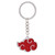 Japanese Anime Cosplay Akatsuki Organization Red Cloud Sign Metal Unisex Key Chain Pendant Necklace Trendy jewelry Women Men Keychain Key Chains Pendants Necklaces Japan Jewellery