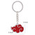 Japanese Anime Cosplay Akatsuki Organization Red Cloud Sign Metal Unisex Key Chain Pendant Necklace Trendy jewelry Women Men Keychain Key Chains Pendants Necklaces Japan Jewellery
