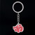 Japanese Anime Cosplay Akatsuki Organization Red Cloud Sign Metal Unisex Key Chain Pendant Necklace Trendy jewelry Women Men Keychain Key Chains Pendants Necklaces Japan Jewellery Trending Detail