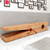 Office home Solid wood strip designer art clothing store shopping mall wooden rest stool changing shoes log benches in natural wood color