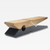 Office home Solid wood strip designer art clothing store shopping mall wooden rest stool changing shoes log benches in dual natural wood color and black