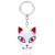 Japanese Anime Demon Slayer Kimetsu no Yaiba Kamado Nezuko Sabito Makomo Fox Mask Alloy Key Chains Keyring Key Chain Keychain Accessories Keychains Japan Key Chains Trend in Red