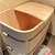 Japanese wooden bathtub, wood small apartment bath bucket Bathroom hardware furniture with seat in natural color
