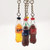 Carbonated Drinks Key Ring Soda Cute Creative Soju Wine Drink Bottle Bubble Water Keychain for Kids Fizzy Pop Juice Girlfriend Key Bag Pendant Trinket Gift Keychains Key Chains Trend