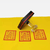 Office home Crafts good fortune Seal of the God of Wealth on the Five Paths, God of Wealth and Prosperity, Guide to Noble Persons, Lucky Feng Shui Supplies in red clear transparent handle