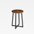 Office Home bedroom, study-, living-, room Side end Table, Slim Console Tables Furniture in natural dark brown and black