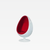 Office Home JC Norway Scandinavia Scandinavian Norwegian Nordic style fashion Study-, Living-, Room Single FRP Shopping Mall Personality Pointed Ball Round Leisure Creative Egg Chair Armchair Chairs furniture in red with white