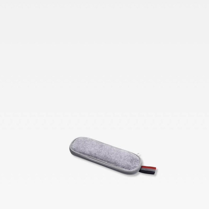 Dinner Dining Party Event Office Home Bar Restaurant Flatware Pouch fabric cutlery chopsticks zipper close bag with carry strap in light Gray grey