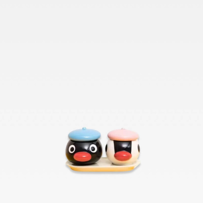 Cute Penguin cartoon animals design Family Mini Ceramic Seasoning Jar, Home Kitchen Salt and Sugar Jars Candy Bo, Seasoning Organizer accessory, Kitchen Accessories In black, pink blue sets Salt Pigs, Cellars & Servers