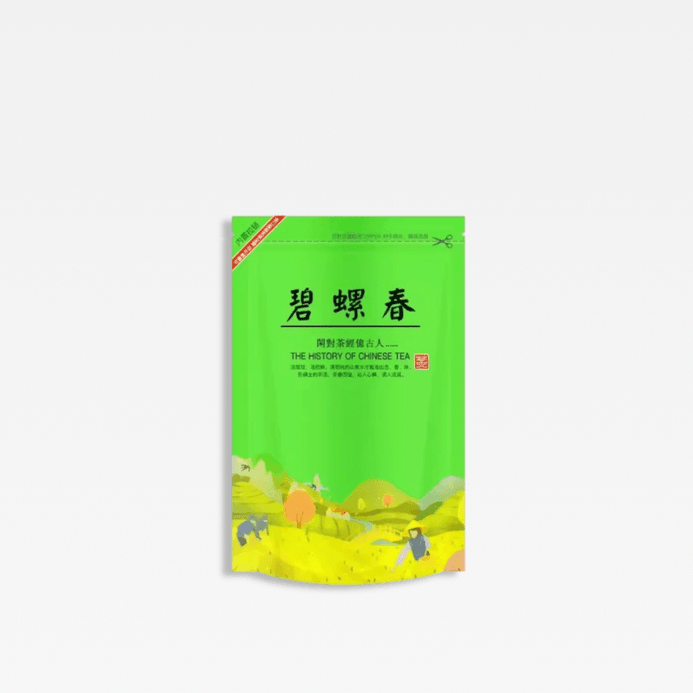 China Chinese Biluochun Green Tea Set Zipper Bags Tea Sealing No Packing Bag