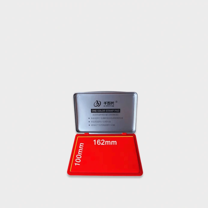 Office Home Crafts Special Premium For All Stamp Types Ink Stamp Ink Pad 16.2cm * 10cm, Ideal For Crafting pads in red