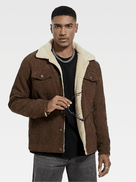 Men’s man mens petite-, tall-, plus-, size Trending corduroy Light Travel Workwear Streetwear Trendy Spring Summer Fall Autumn lined Chore Jacket Outerwear outdoor camping Outwear Jackets in coffee brown