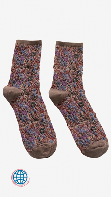 Floral Harajuku Crew Socks Retro Ethnic Flowers Style Cotton Womens Casual Comfortable Ladies Cute Sock for Woman Trending in Beige Cream, Black Purple, Brown Red, Gray Orange, Purple Green Floral Harajuku Crew Socks Retro Ethnic Flowers Style Cotton Womens Casual Comfortable Ladies Cute Sock for Woman Trending in Beige Cream, Black Purple, Brown Red, Gray Orange, Purple Green