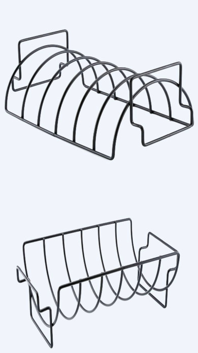 Rib Rack Grill Stand Black Stainless Steel Non Stick Rib Shelf BBQ Grilling Chicken Beef Ribs Rack Outdoor Entertaining Barbecue Trending Home Party Steak Grills Storage Holders Rib Rack Grill Stand Black Stainless Steel Non Stick Rib Shelf BBQ Grilling Chicken Beef Ribs Rack Outdoor Entertaining Barbecue Trending Home Party Steak Grills Storage Holders