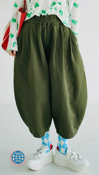 Wide-Leg Tapered Pants Womens Japanese original green wide leg Mid Rise Waist taper pant casual women's Trending Japan clothing for Woman Wide-Leg Tapered Pants Womens Japanese original green wide leg Mid Rise Waist taper pant casual women's Trending Japan clothing for Woman