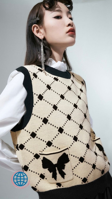 Crewneck Rhombus Floral Sweater Vest Women's Japanese Argyle Sleeveless O Neck Tops Flower Pattern Cute Elegant Knit Japan Sweaters Vests For Woman Trending in Apricot Crewneck Rhombus Floral Sweater Vest Women's Japanese Argyle Sleeveless O Neck Tops Flower Pattern Cute Elegant Knit Japan Sweaters Vests For Woman Trending in Apricot
